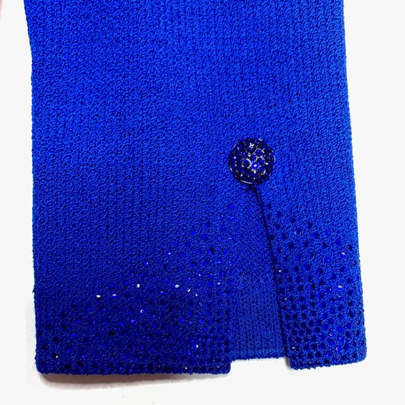 St. John Evening Royal Blue 2-Piece Skirt Suit NWT | Sizes 6 & 4 - Picture 3 of 8